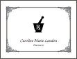 Pharmacist Mortar & Pestle Symbol Graduation Announcement or Invitation