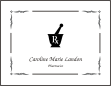 Pharmacist Mortar & Pestle Symbol Graduation Announcement or Invitation