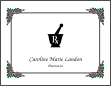 Pharmacist Mortar & Pestle Symbol Graduation Announcement or Invitation