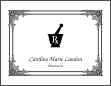 Pharmacist Mortar & Pestle Symbol Graduation Announcement or Invitation