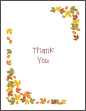 Colorful Leaves 2 Note Cards