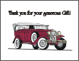 Old Car 1 Thank You Notecards