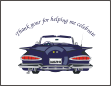 Dark Blue Convertible Notecards