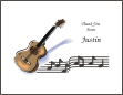 Guitar with Music Notecards