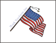 Fourth of July Flag Birthday Thank You Notecards