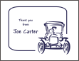 Old Car 2 Thank You Notecards