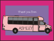Party Bus 1 Thank You Card