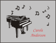 Grand Piano with Musical Notes 2 Thank You Card