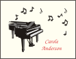 Grand Piano with Musical Notes 3 Thank You Card