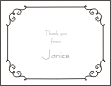 Scrollwork Note Cards