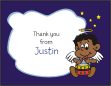 Angel Boy Brown Skin Thank You Card