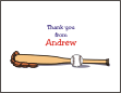 Baseball Thank You Card