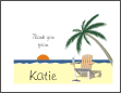 Beach Thank You Card