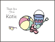Beach Stuff Thank You Card