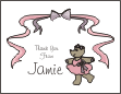Bows and Bears Thank You Card
