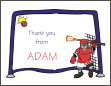 Broom Ball Thank You Card