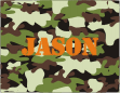 Camouflage Green Thank You Card
