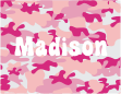 Camouflage Pink Thank You Card