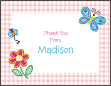 Checkerboard Girl 2nd Thank You Card