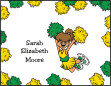 Cheerleader Green and Gold Thank You Card