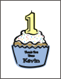 Cupcake Birthday Thank You Cards