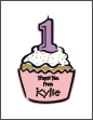 Cupcake Birthday Thank You Cards