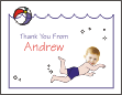 Diver Boy Photo Thank You Card