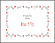 Dog Bones and Paw Prints Thank You Card