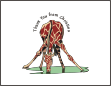 Drinking Giraffe Thank You Card