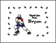 Hockey Pucks Thank You Card