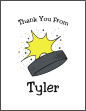 Ice Hockey Thank You Card