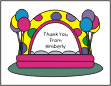 Bounce House / Inflatable 2 Thank You Card