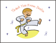 Karate Boy 1 Thank You Card