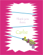 Laser Tag Gun Girl Notecard