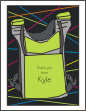 Laser Tag Vest Green Notecard