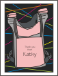 Laser Tag Vest Pink Notecard