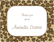 Leopard Spots, Thank you card
