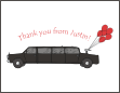 Black Limo Note Cards
