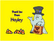 Little Ghost / Candy Corn Thank You Card
