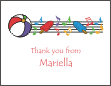 Musical Popsicle Thank You Card