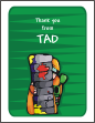 Paintball Thank You Card