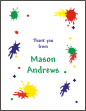 Paintball Thank You Card