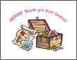 Pirate Girl Thank You Card