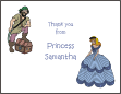 Pirate and Princess Thank You Card