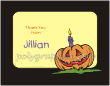 Pumpkin with Candle Thank You Card