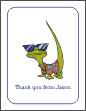 Reptiles Thank You Card