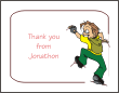 Rock Climbing Boy 2 Thank You Card