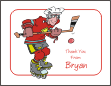 Roller Hockey Dude Thank You Card