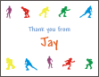 Roller Skating Thank You Card