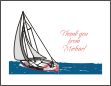 Sailboat Thank You Card
